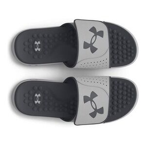 Under Armour Mens Ignite Pro Slide Athletic Sandal ~GRAY/BLACK- Sz 18